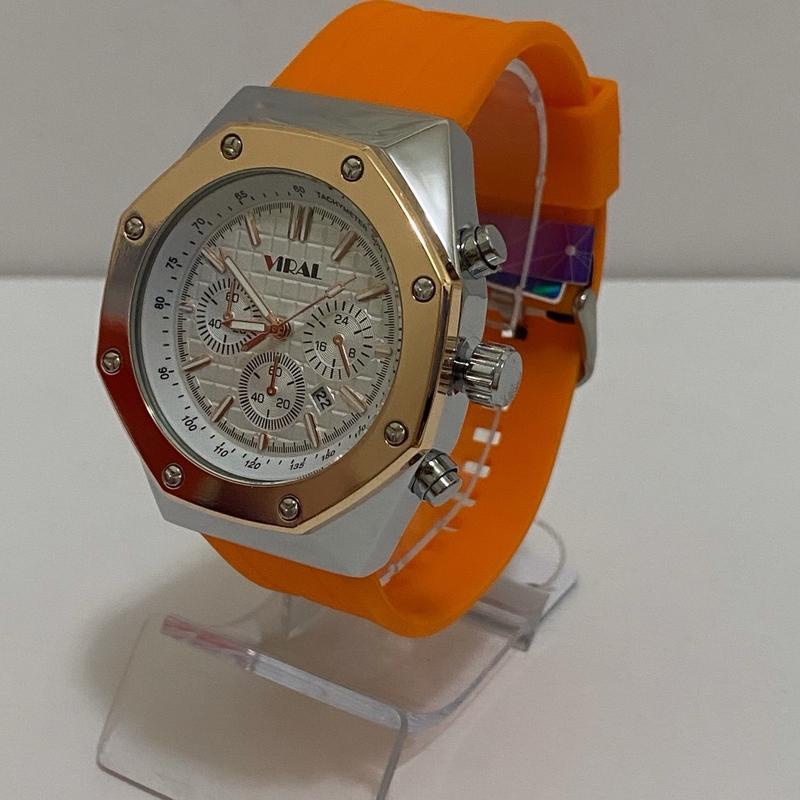 Jam Tangan Unisex Model HB Warna Orange 2