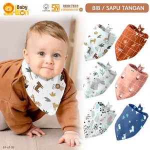 Tatakan Air Liur Bayi Sleber Bayi Bib Segitiga MPASI BY-65-53 Slaber Tatakan Celemek Air Liur Susu Makan Baju Slaber Single Layer Slaber Double Layer Celemek Bayi Cotton