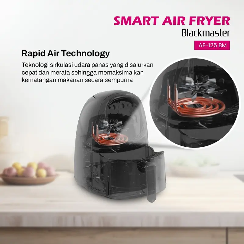 BOLDe Smart Air Fryer Blackmaster - Air fryer 2.5L 5