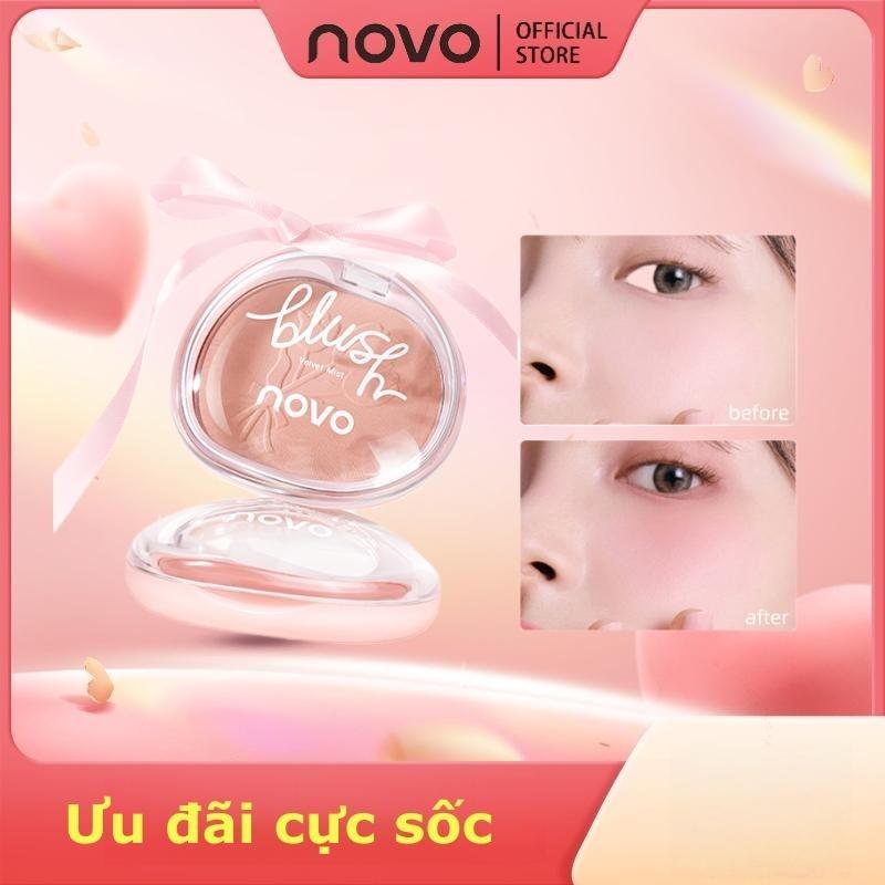  Phấn má hồng Novo dạng nén mini lên màu tự nhiên chất phấn mịn 6499 