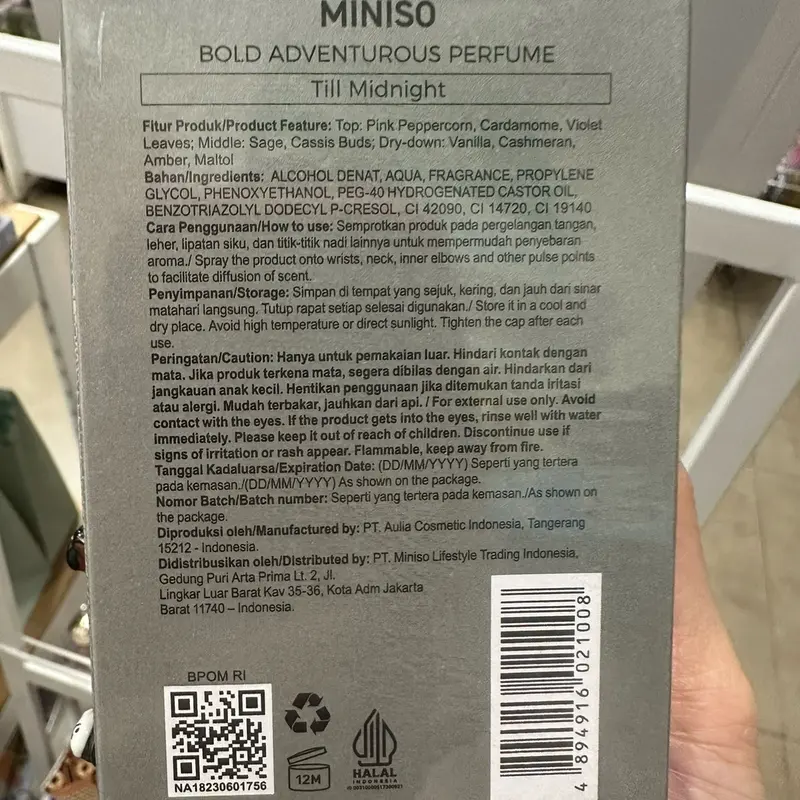 Miniso Bold Adventurous Perfume (85mL) parfum cowok At Dawn Under Twilight Into Foggy Day Till Midnight 7