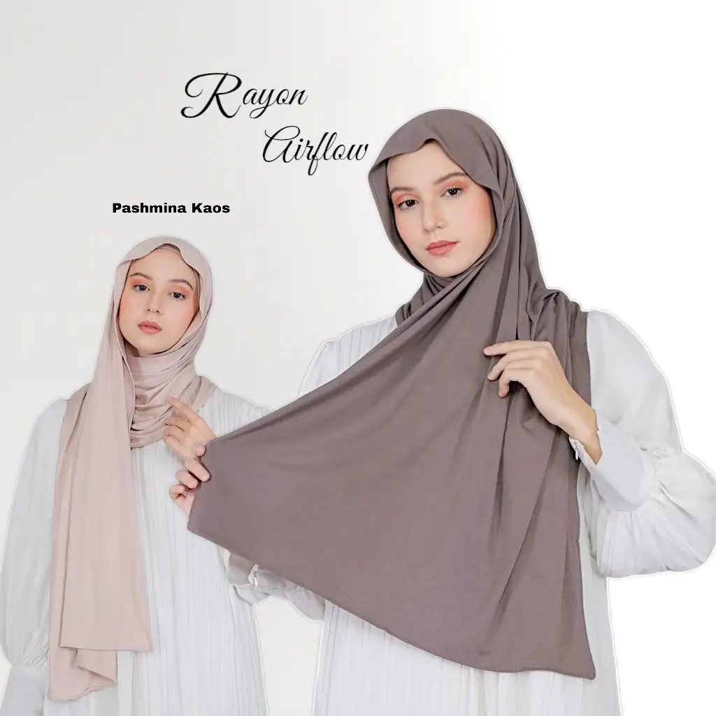 PASHMINA KAOS RAYON PREMIUM - UKURAN 175cm X 70cm - JILBAB PASHMINA KAOS RAYON PREMIUM - Rayyanz hijab