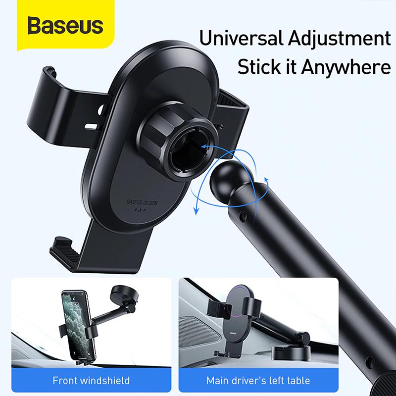 Baseus Simplism Gravity Car Mount Holder Mobile Phone with Suction Base Stand Holder HP 4