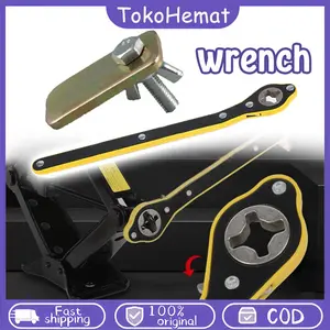 Kunci Pas Dongkrak Mobil Universal Ratchet Wrench Rocker Auto Repair Jack Ratchet Wrench