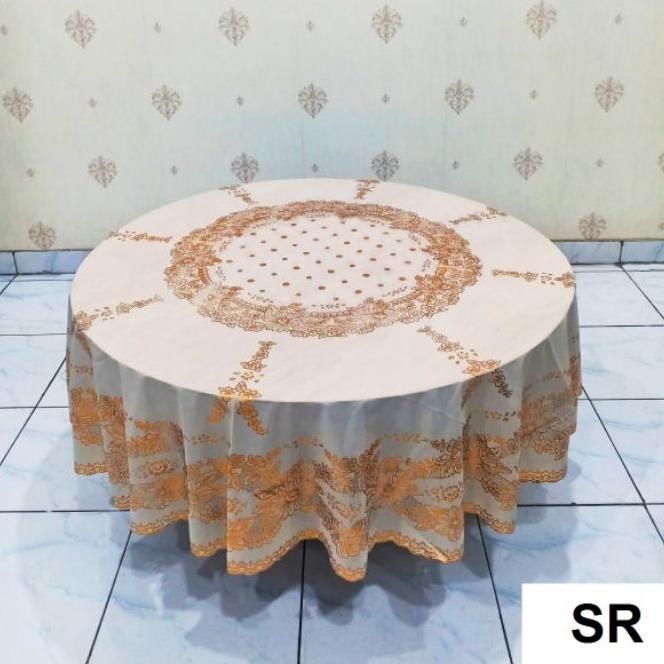 Taplak Meja Makan Bali Motif Eksklusif Diameter 180cm Anti Air 4