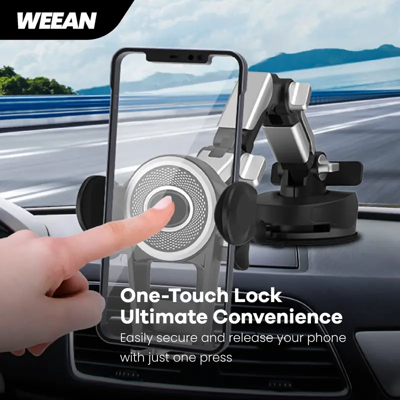 WEEAN Holder Hp Mobil Di Dashboard Dan Kaca Mobil - Phone Holder RoboGrip Multifungsi Penjepit Penyangga Hp Universal 1