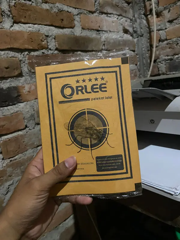 1Box 100pcs - lem lalat orlee super kelet, nempel lengket pliket kraket di lem lakate 2
