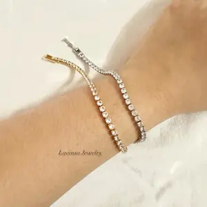 Gelang Daisy • Tembaga Lapis Emas