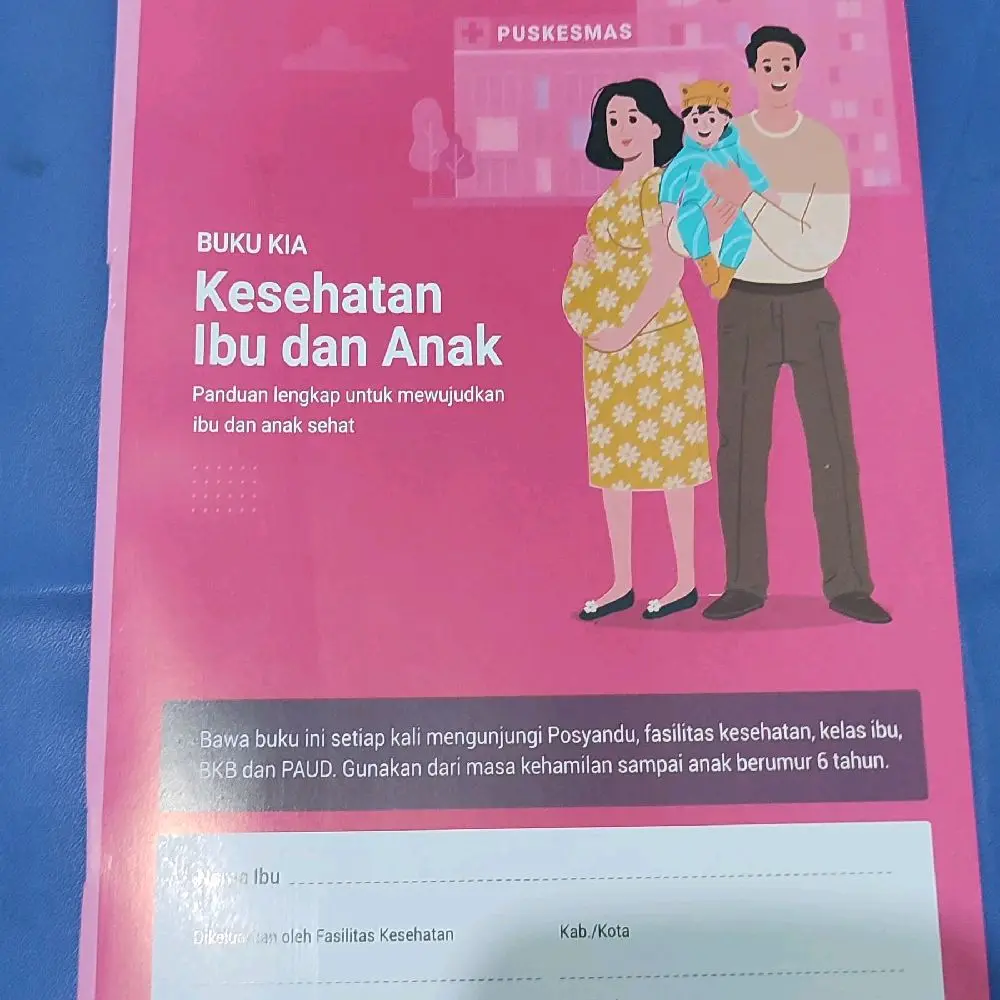 Buku KIA - Buku Kesehatan Ibu Anak - Buku Hamil Bayi Balita - Buku Pink - Versi Baru Edukasi