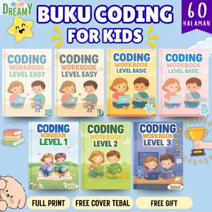 BUKU CODING ANAK 60 HALAMAN CODING WORKBOOK FOR KIDS FREE GIFT CODING WORKSHEET FOR KIDS