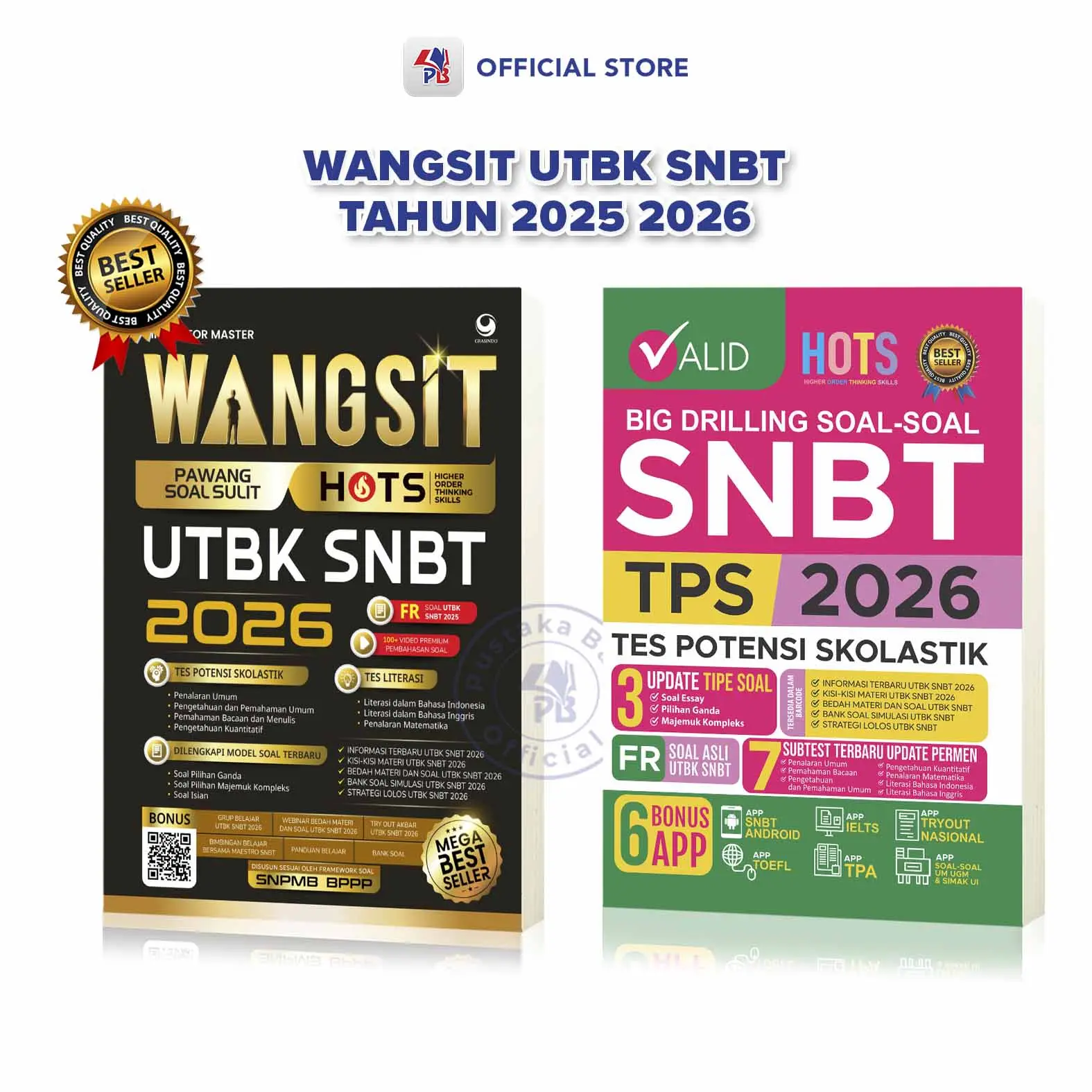 Buku UTBK SNBT 2026 / WANGSIT (Pawang Soal Sulit) HOTS UTBK SNBT Dan VALID Hots Kisi-Kisi Soal SNBT TPS 2026 / GRASINDO - Pustaka Baru