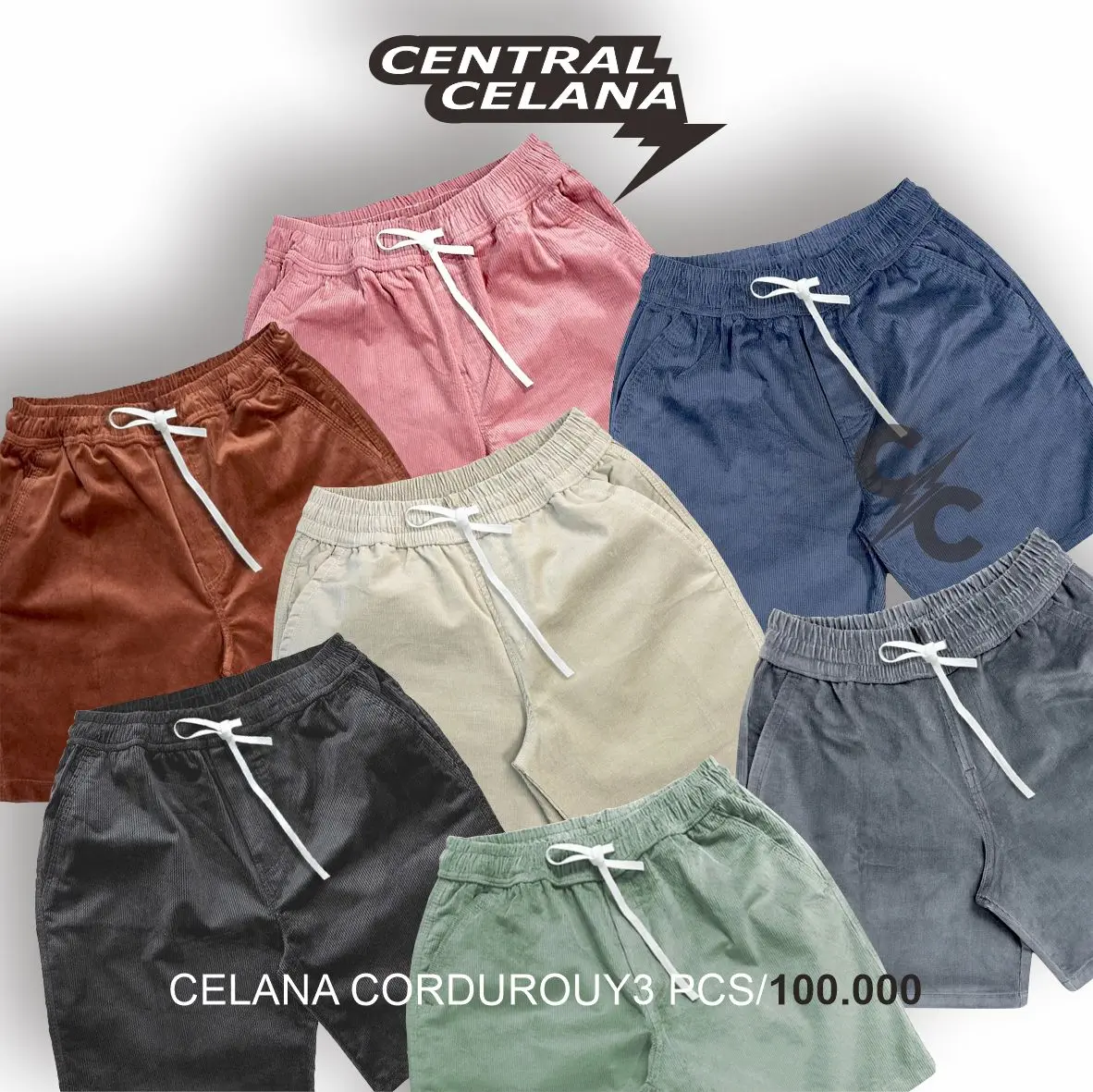 Celana Distro Unisex Corduroy Pria Wanita Dewasa Casual - Katun
