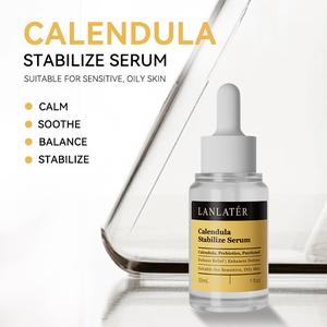 LANLATER Calendula Stabilized Serum 30ml untuk Kulit Sensitif dan Berminyak Menenangkan Menyeimbangkan dan Menstabilkan dengan Kandungan Calendula serum & esen vegan nature golden skin care