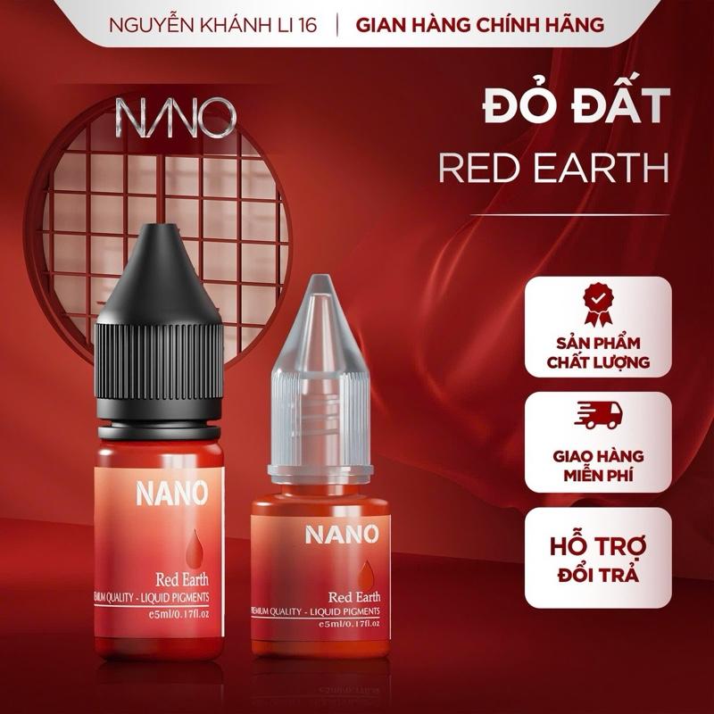  Mực Viết Bút Máy Nano Học Sinh Màu Đỏ đất- Chai 5ml 10ml 