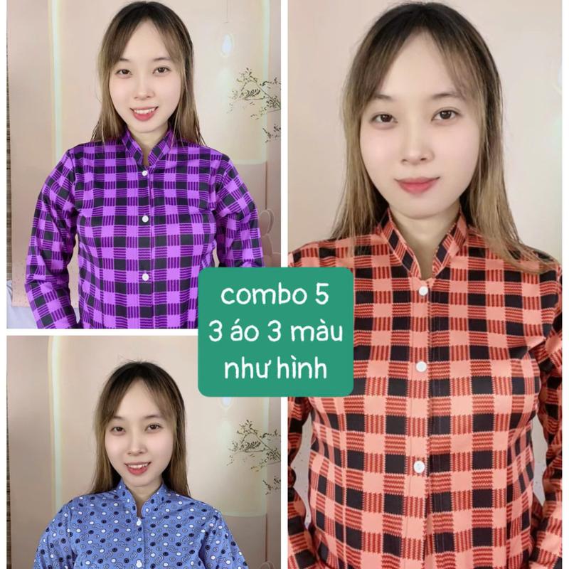 ÁO KHOÁC NỮ MẶC NHÀ THUN ATY THƯỜNG, CÓ HAI TÚI DÂY KÉO, BA NÚT CÀI ( COMBO 3 ÁO 3 MÀU)   Women Jacket Nhung