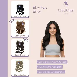 cm Big Layer Blow Wave Merk ChrylClips Bahan Premium Fiber Cocok untuk Styling Rambut Profesional dan Pribadi