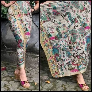 Kain batik motif Merak tosca batik asli pekalongan katun prima high quality halus lembut nyaman di pakai ukuran 2 meter Kemeja Elegan