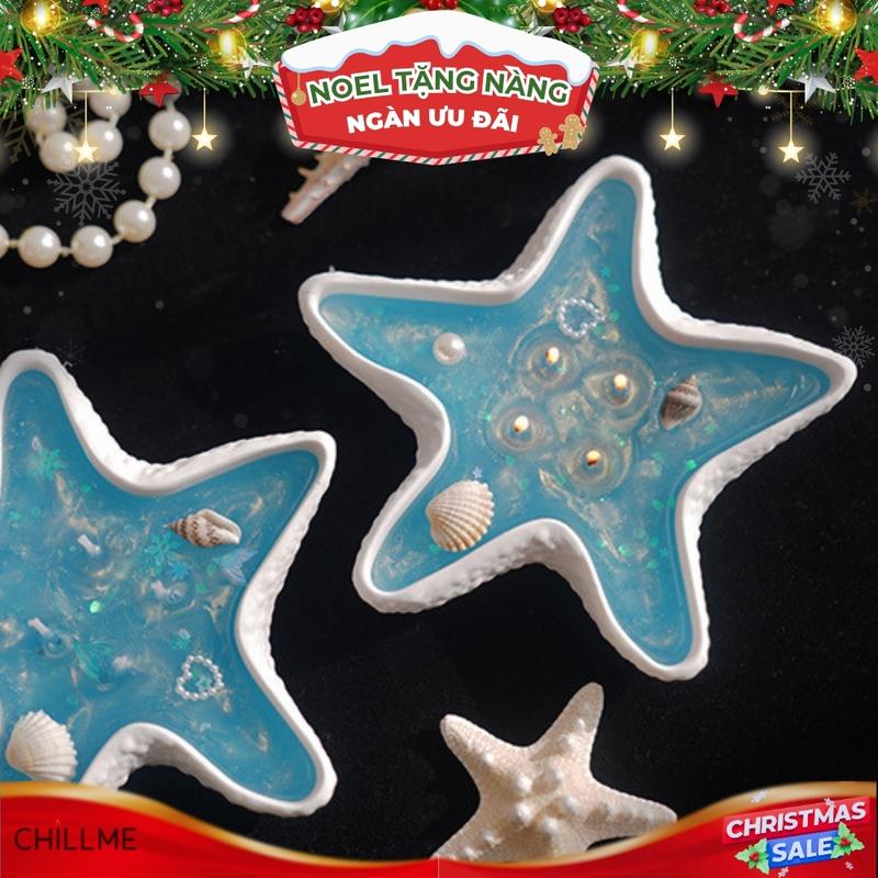 Nến Thơm Chillme Ngôi Sao Biển Đại Dương Quà Tặng Decor Lấp Lánh Thư Giãn Dễ Thương