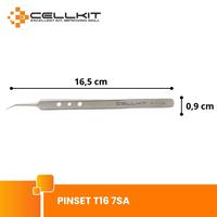 Gambar CELLKIT Pinset Bengkok Stainless Steel T16 7SA Premium Presisi dari CELLKIT Kota Surabaya 3 Tokopedia