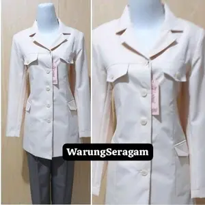 PDH Asn Wanita Kemhan - Seragam Kerja Pns Wanita Kemhan Set Rok dan Celana Blazer Katun Setelan Kantor