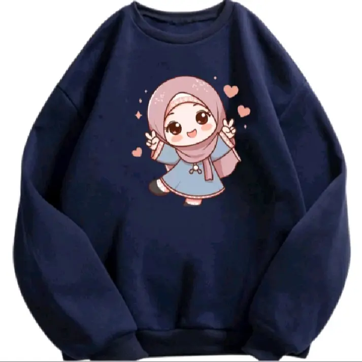 sweater anak karakter hijab cewe 1-12 tahun tshirt 4
