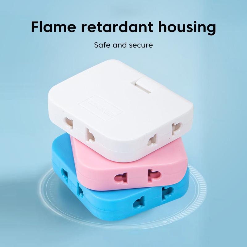 Ổ cắm có thể xoay 180 độ, Bộ chuyển đổi phích cắm EU 3 trong 1, Bộ chuyển đổi phích cắm EU 4,8MM / 4,0MM, Phích cắm mở rộng EU du lịch, Nhiều phích cắm, Ổ cắm bộ điều hợp ổ cắm không dây mỏng 2