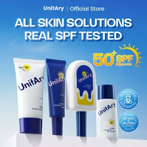 UnitAry Untuk Kulit Kombinasi,Berminyak,Kering,Sensitif SPF50+ PA++++|Wajah Non-Comedogenic,Hypoallergenic,Kontrol Minyak,Waterproof【Hassle-free Formula Refreshing & Breathable Physical UV Shield】 Facial Perawatan Sunblock Lotion Mencerahkan
