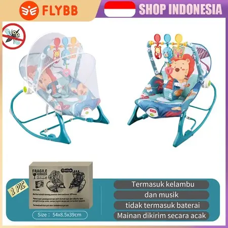 FLYBB Kursi Goyang Manual Bayi /Bouncer Bayi 10 In 1 Premium dilipat music Bouncer 0