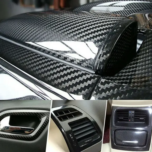 KARLOR Stiker Mobil Vinyl Fiber 5D Multifungsi 152x10cm 6
