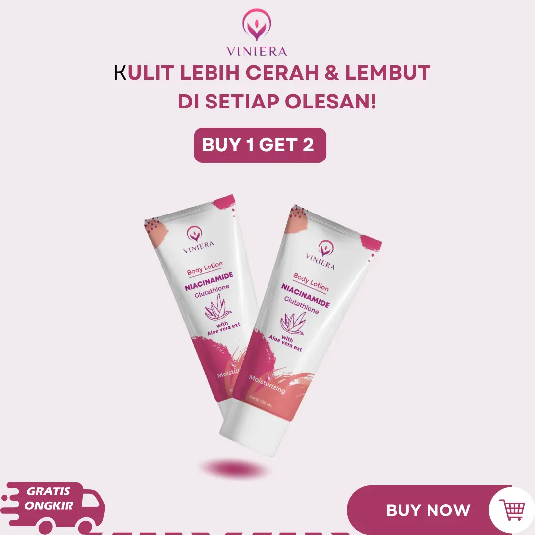 VINIERA BODY LOTION with niacinamide 2 pcs mencerahkan dan menutrisi Hand Pencerah Tubuh Memutihkan Tangan Kaki badan