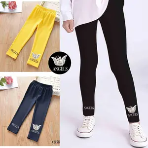 Legging Basic Jersey Anak Perempuan Motif Angels Usia 1-12 Tahun