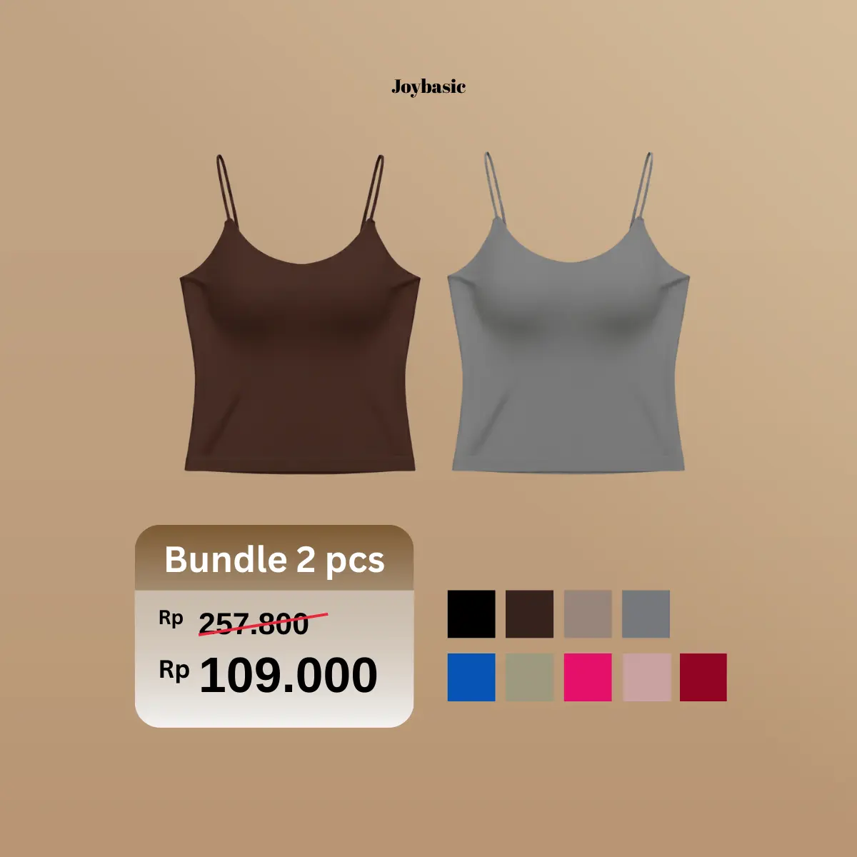 PAKET 2【Dark Coffee+Grey】