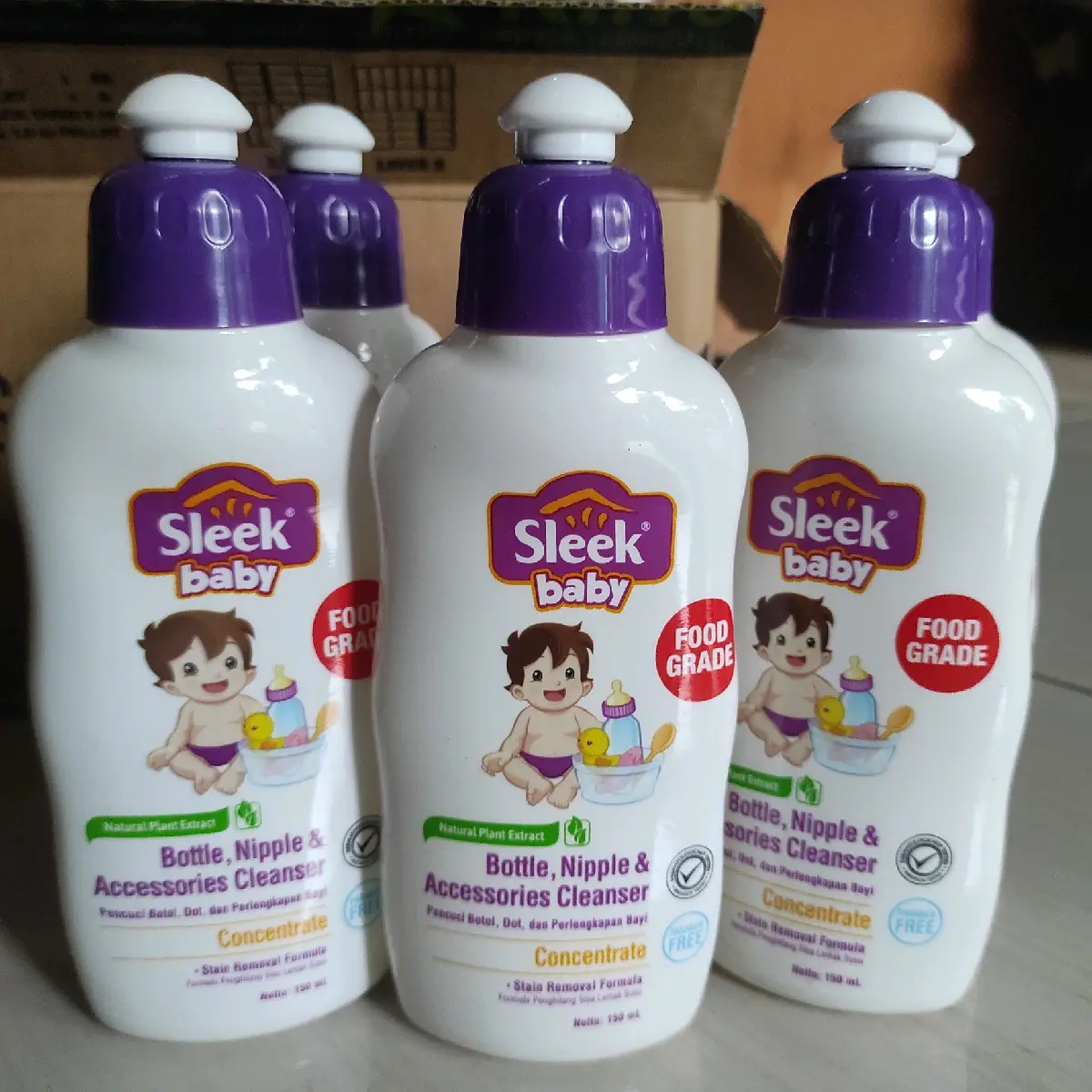 sleek baby kids pencuci botol 150ml