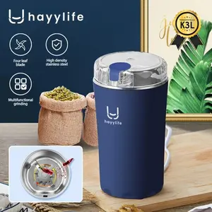 Hayylife Grinder - Alat Penggiling Listrik Rumah Tangga Untuk Membuat Pelengkap Makanan Bayi Dan Juga Multifungsi Menggiling Obat Herbal, Serta Bubuk Kopi HL-DAB872 Mesin Pisau *