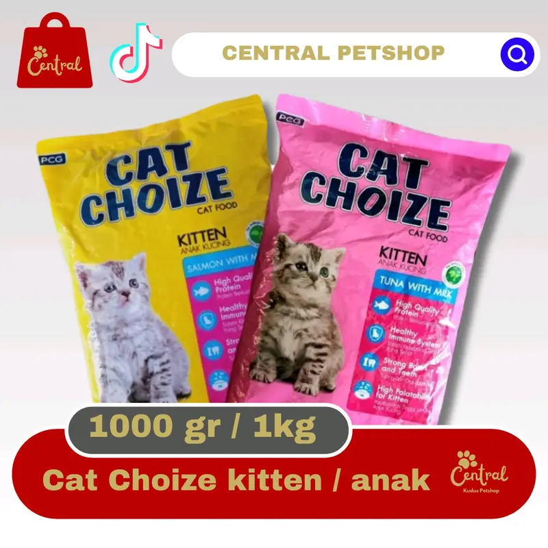 Makanan kucing murah Cat Choize kiten 1 kg fresh pack 0