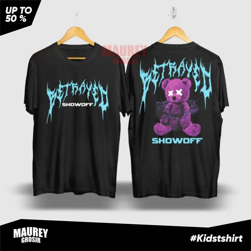 Fashion Anak-Anak Kaos Teddy Bear Usia 5-14th Terlaris Terkeren 5