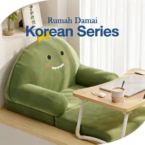 Tempat tidur sofa lipat anak-anak, tempat tidur sofa malas serbaguna, dapat dilepas, dicuci, dilipat dan mudah disimpan, cocok untuk sudut baca/kamar tidur/taman kanak-kanak,Sofa malas kecil, kursi bayi gaya putri