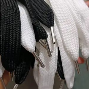 tali sepatu gemuk lebar 2  tali sepatu gendut ujung besi harga per 2 tali