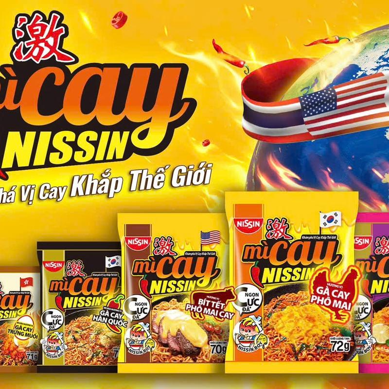 Thùng 30 Gói Mì Cay NISSIN Chuẩn Vị Hàn Quốc Đủ Hương Vị Lựa Chọn