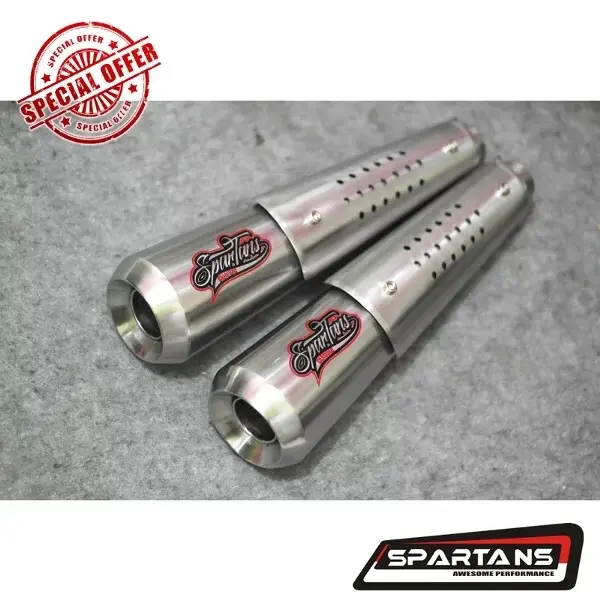 Knalpot only Original Spartans Tipe short dan long Knalpot motor classic