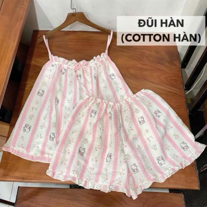 [ FREESIZE <60kg] Bộ Ngủ 2 Dây Xinh Xắn Chất Liệu Xốp Mềm Jerry Home 7