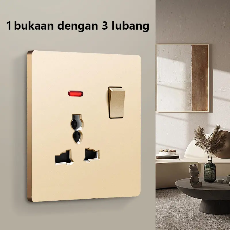 1 bukaan dengan 3 lubang emas