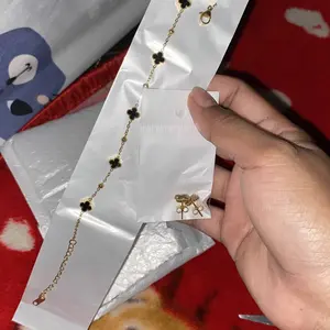 Set Perhiasan Titanium Wanita Model Bunga Jedar Mewah Elegan Terlaris Korean Style Aksesoris