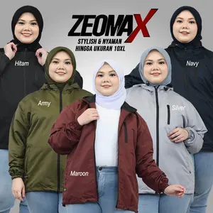 Jaket ZEOMAX Small Size-Jaket Waterproof-Jaket Windbreaker-Jaket Hoodie Zipper-Komunitas Grup