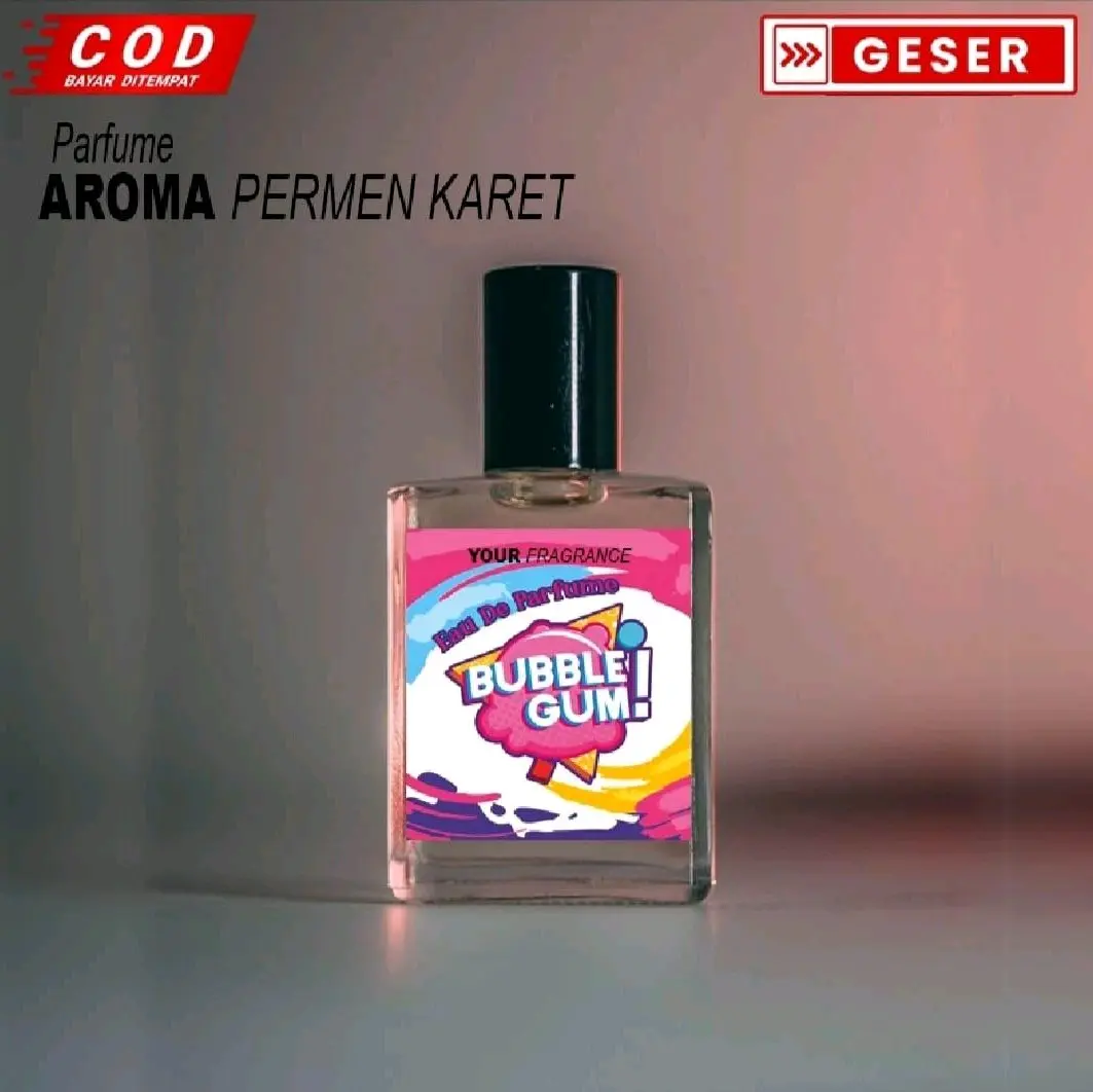Parfum Aroma Permen Karet / Buble Gum Untuk Pria Dan Wanita / Minyak Wangi Cewek Cowok Remaja dan Dewasa Perfum Wanginya Awet 30ml 20ml 15ml
