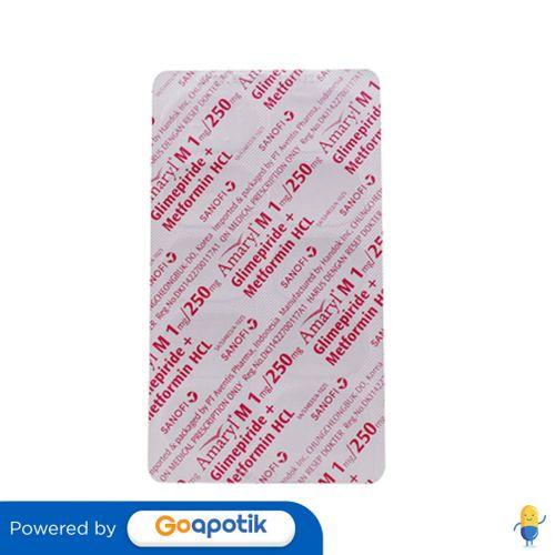 AMARYL M 1 / 250 MG BLISTER 10 TABLET