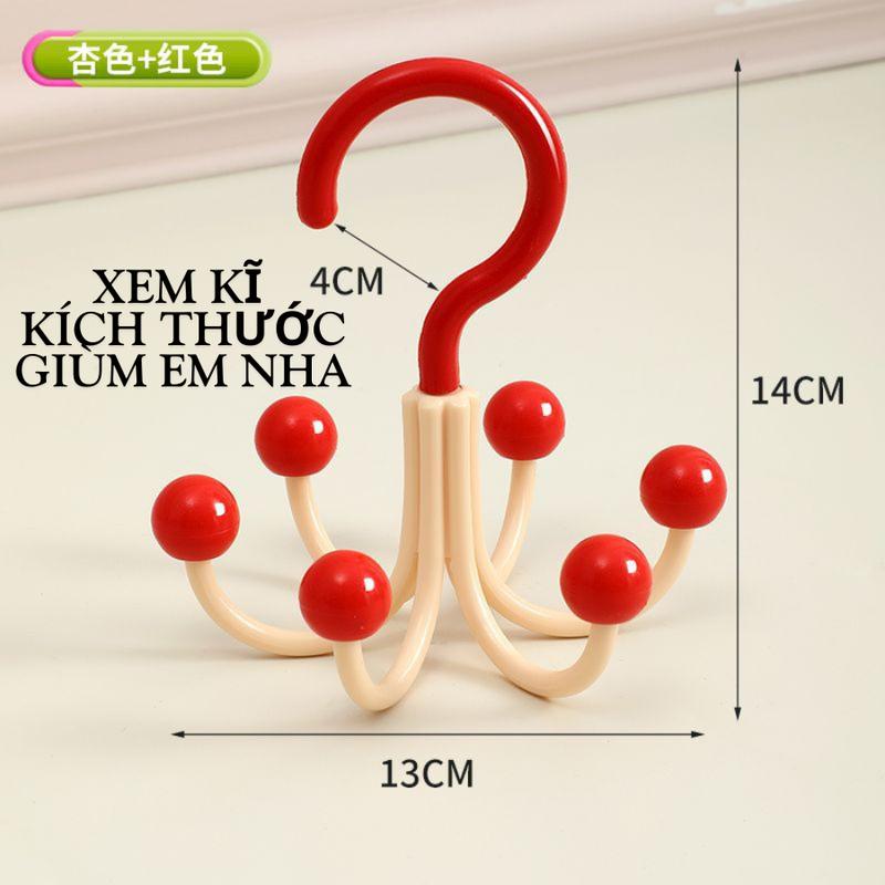 Móc Treo Đa Năng 6 Nhánh - Giải Pháp Hoàn Hảo Cho Phòng Ngủ Và Phòng Tắm -…
