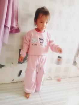 Product Review of Masyken Setelan Sweater Anak Perempuan Crop Top Usia 1-6 Tahun Bayi Parsel TPE Beige from M**r C**y 1
