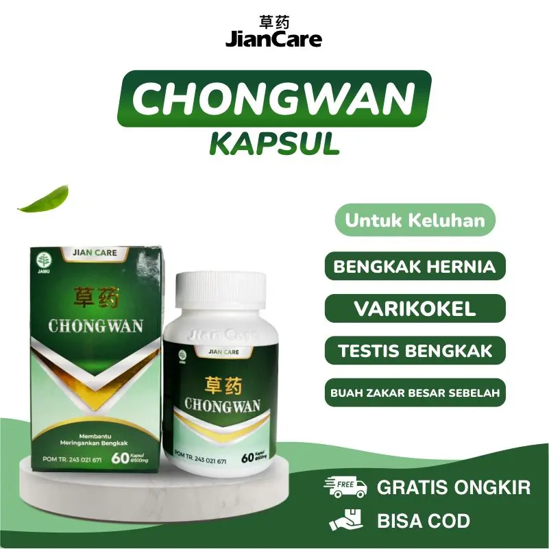 JianCare Chongwan – Kapsul Bengkak Testis & Hernia