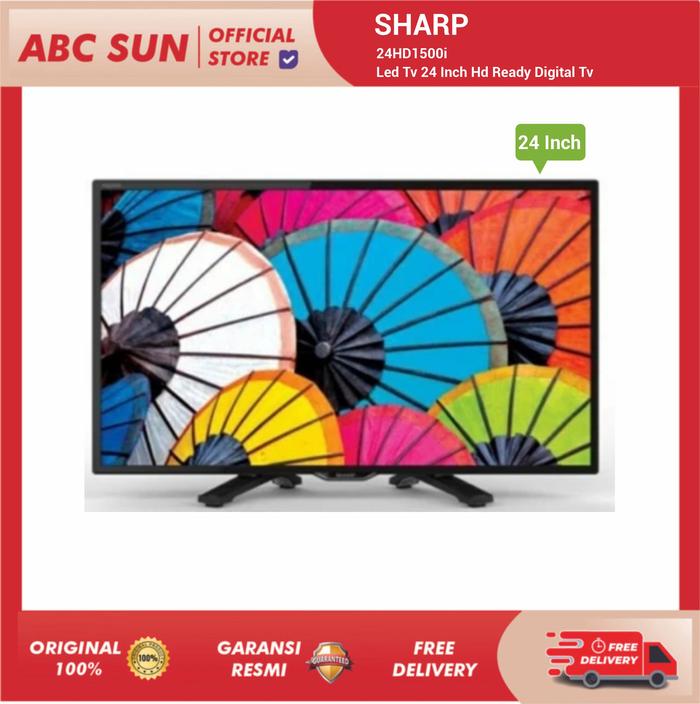 Gambar Sharp 24HD1500 i LED TV 24 Inci HD Ready Digital TV dengan Resolusi 1366 x 768, X2 Master Engine, 2 Port HDMI, dan 1 Port USB dari ABC Sun Electronic Kota Bandung Tokopedia